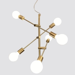 Lampa sufitowa wisząca SERPO złota