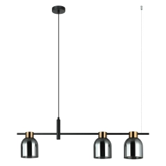 Lampa sufitowa, wisząca SERVIO 3 grafitowa