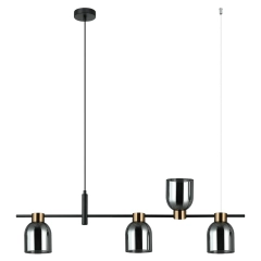 Lampa sufitowa, wisząca SERVIO 4 grafitowa