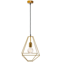 Lampa sufitowa wisząca LOFT złota