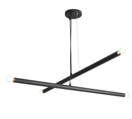 Lampa wisząca TUBO 4 czarna