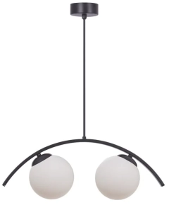 Lampa sufitowa wisząca WAVE 2 czarna