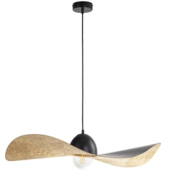 Lampa wisząca KAPELLO L czarno, złota
