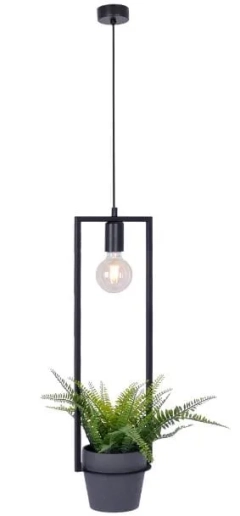 Lampa sufitowa wisząca z kwietnikiem ESTERA