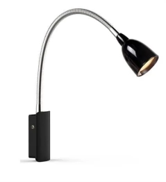 Lampa ścienna, kinkiet TULIP LED czarny