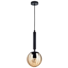 Lampa wisząca RAVENA bursztynowa