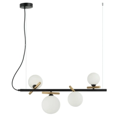 Lampa sufitowa, wisząca REVERSO 4 czarna