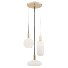 Lampa wisząca SAGUNTO III złota