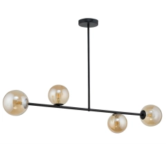 Lampa sufitowa, wisząca ROMA IV bursztynowa