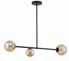 Lampa sufitowa, wisząca ROMA III bursztynowa