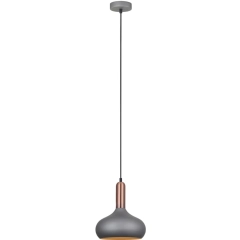 Lampa sufitowa wisząca QUESMO szara
