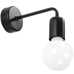 Lampa ścienna, kinkiet DUOMO czarny