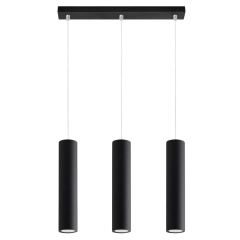 Lampa sufitowa wisząca LAGOS 3 czarna