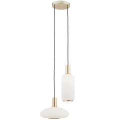 Lampa sufitowa wisząca SAGUNTO II złota