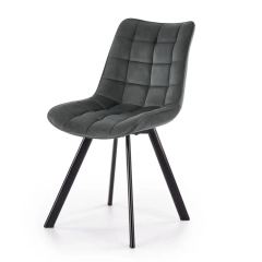 Krzesło tapicerowane K332 velvet ciemny szary