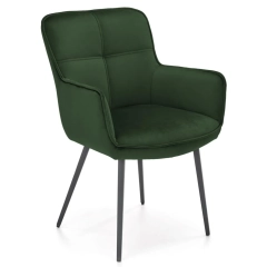 Krzesło tapicerowane K463 velvet zielony