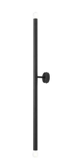 Lampa ścienna, kinkiet TUBO 2 czarny L