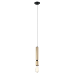 Lampa wisząca TORLA czarny złoty