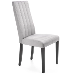 Krzesło tapicerowane welurowe DIEGO 2 jasny popiel