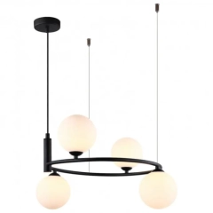 Lampa sufitowa wisząca AMILY 4 czarna