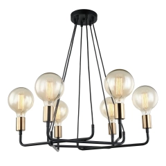 Lampa wisząca BETTY 6 czarna