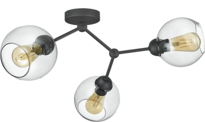 Lampa sufitowa FAIRY 3 czarna