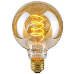 Żarówka E27 4W 2200K G95 Spiral Amber