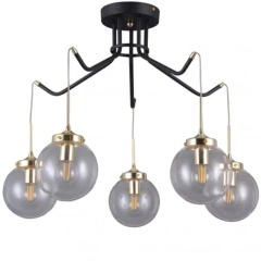 Lampa wisząca DOMENICO 5 czarna