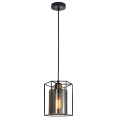 Lampa wisząca KALULA 1 klosz dymiony