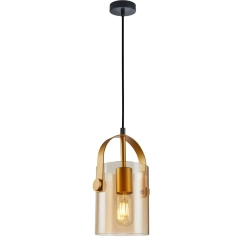 Lampa wisząca NANESMA złoty bursztyn
