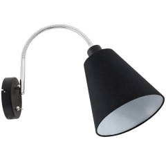 Lampa ścienna, kinkiet TONIA czarny