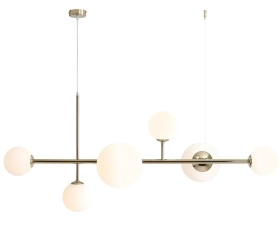 Lampa sufitowa wisząca DIONE 6 złota