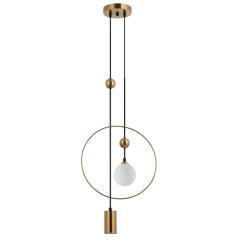 Lampa sufitowa, wisząca TROSTI złota