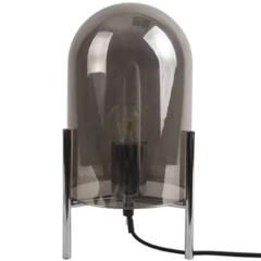 Lampa stołowa GLASS BELL szara
