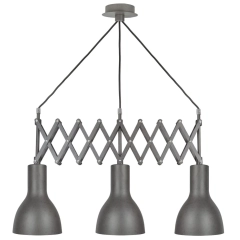 Lampa sufitowa wisząca TESLA III szara