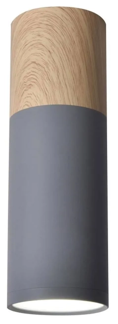 Lampa sufitowa, spot TUBA 20 szara