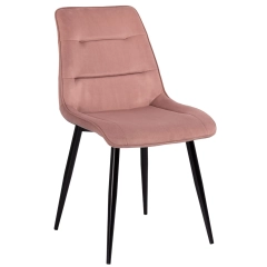 Krzesło tapicerowane VIDA velvet antyczny róż