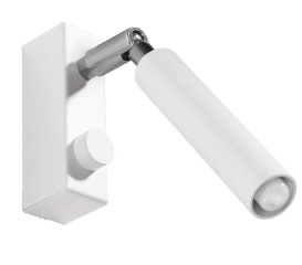 Lampa ścienna, kinkiet EYETECH 1 biały