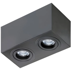 Lampa sufitowa, spot BRANT 2 SQUARE czarny
