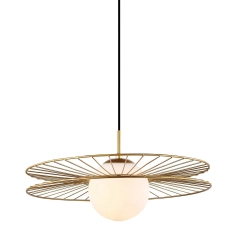 Lampa sufitowa, wisząca SANDY złota