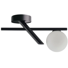 Lampa sufitowa ZOE 1 czarna biała