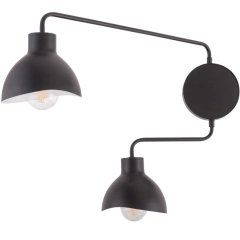 Lampa ścienna kinkiet HOLI 2 czarny