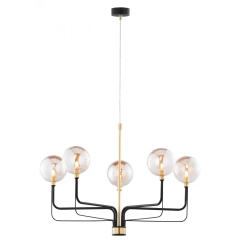 Lampa sufitowa wisząca ERIS 5 złoty