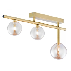 Lampa sufitowa plafon NEPTUN 3 złoty