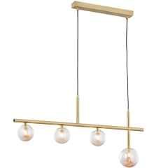 Lampa sufitowa wisząca NEPTUN 4 złota