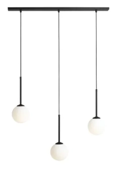 Lampa wisząca BOSSO 3 czarna