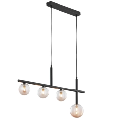 Lampa sufitowa wisząca NEPTUN 4 czarna