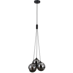 Lampa sufitowa, wisząca PERLOS 3 grafitowa
