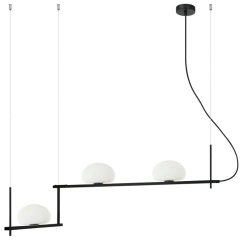 Lampa sufitowa, wisząca KERNIO 3 czarna
