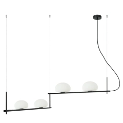 Lampa sufitowa wisząca KERNIO 4 czarna